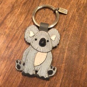 Coach Hair-calf Koala Key Fob/Keychain RARE #92326